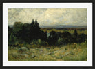 Edward Mitchell Bannister Print, Untitled (Fields with Rocks and Trees) (1893) — black frame