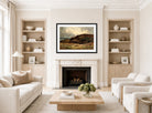 Edward Mitchell Bannister Print, Untitled (Landscape with Rocks) (1894) — living room roomset
