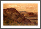 Edward Mitchell Bannister Print, Untitled (Landscape with Rocks) (1898) — dark grey frame