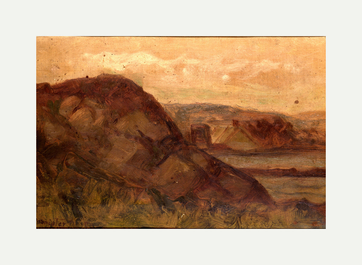 Edward Mitchell Bannister Print, Untitled (Landscape with Rocks) (1898) — rolled canvas