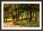 Edward Mitchell Bannister Print, Untitled (Landscape with Trees) — brown frame