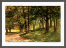 Edward Mitchell Bannister Print, Untitled (Landscape with Trees) — dark grey frame