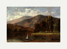 Edward Mitchell Bannister Print, Untitled (Sailboat in a River) (1876) — rolled canvas