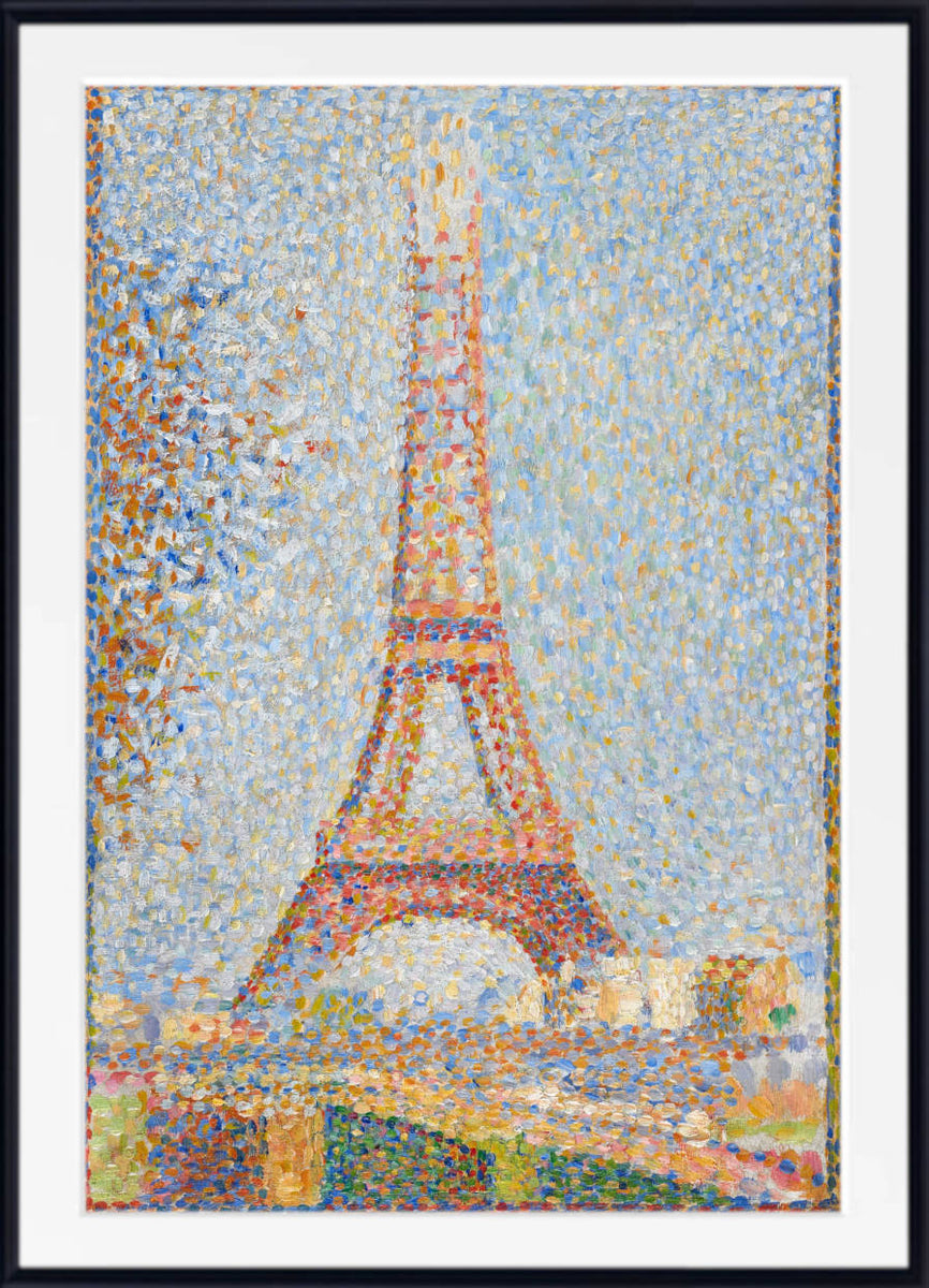 Georges Seurat Pointillism Eiffel Tower
