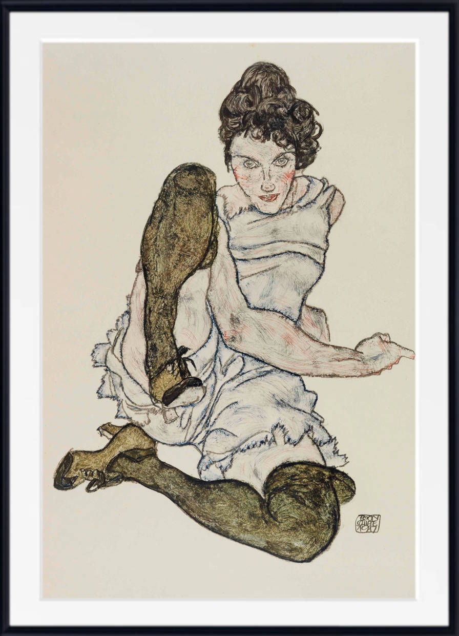 Female Portrait, Egon Schiele Fine Art Print