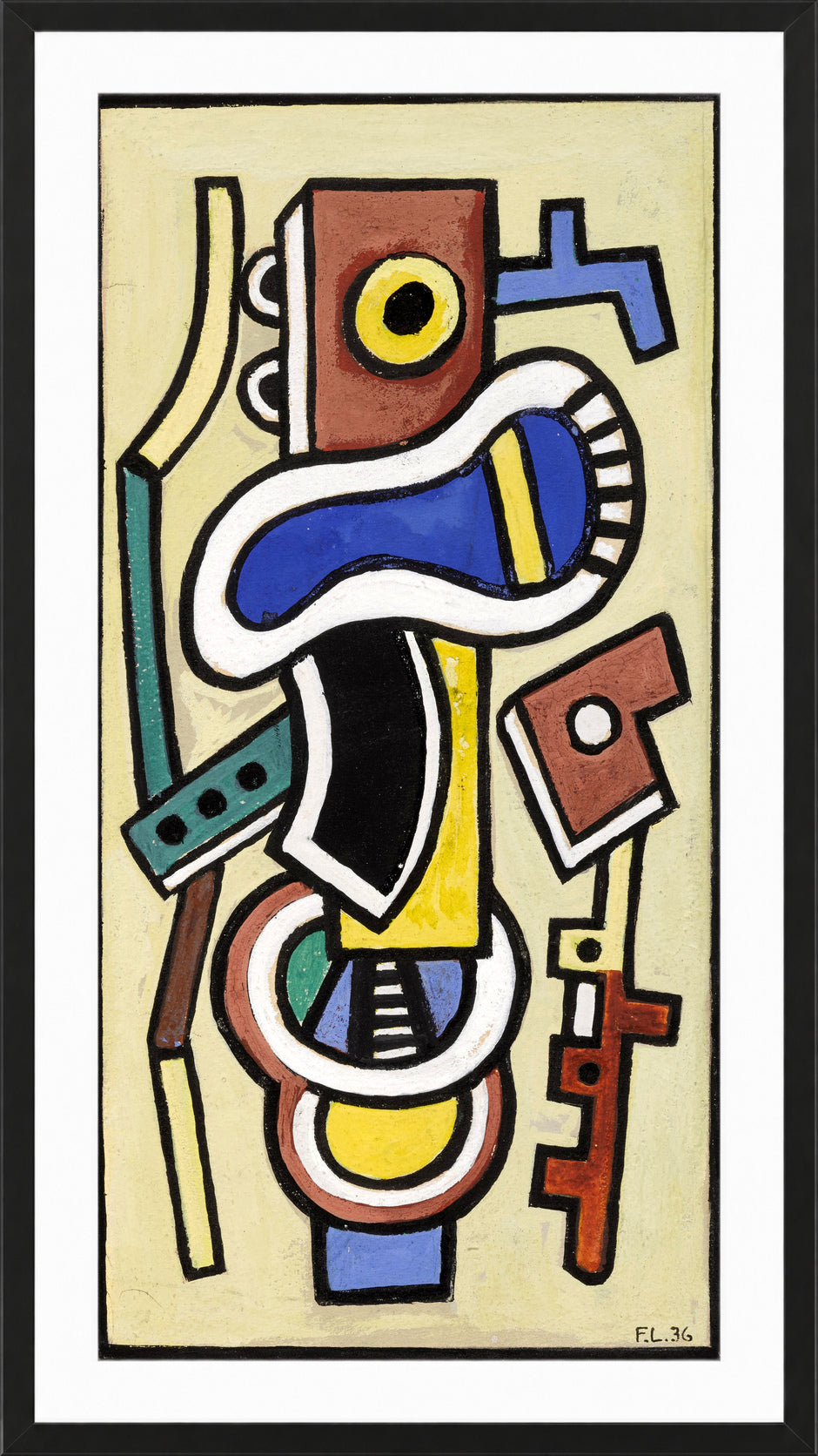 Fernand Léger, Abstraction — black frame