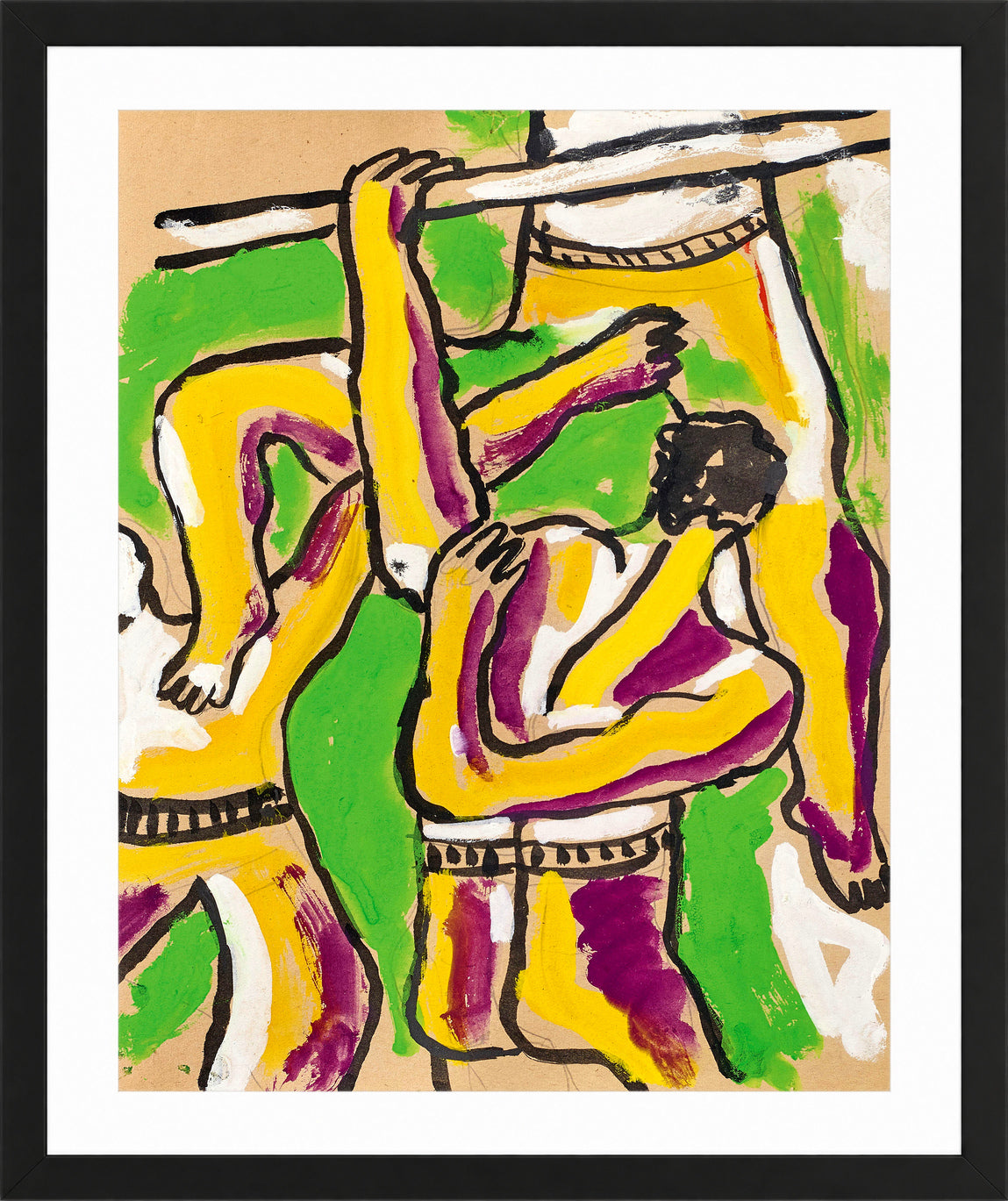 Fernand Léger, Acrobates — black frame