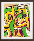 Fernand Léger, Acrobates — brown frame