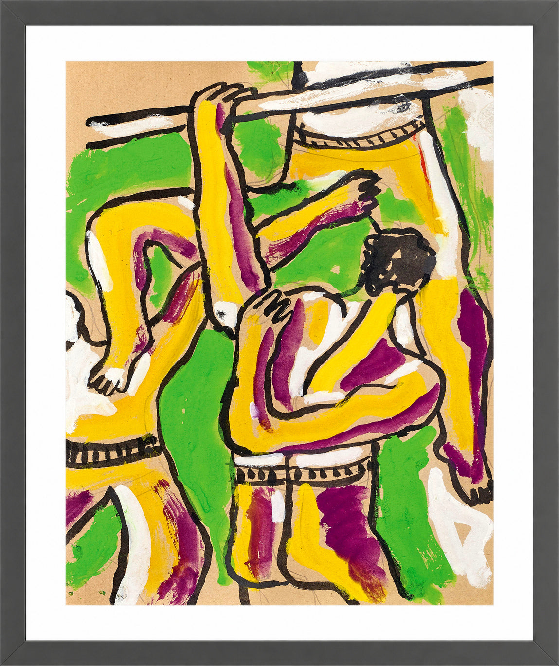 Fernand Léger, Acrobates — dark grey frame