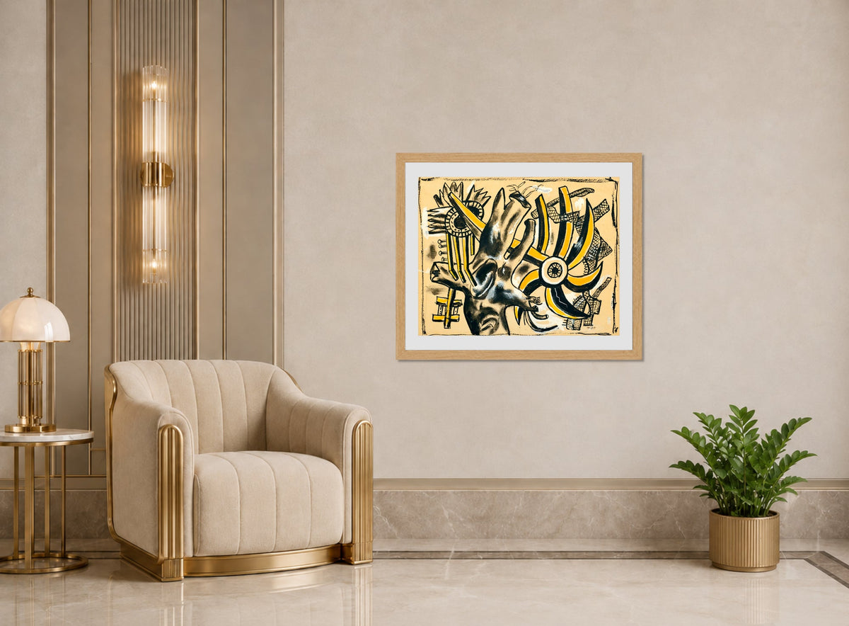 Fernand Léger, Arbre et fleur — art deco roomset