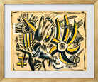 Fernand Léger, Arbre et fleur — gold frame
