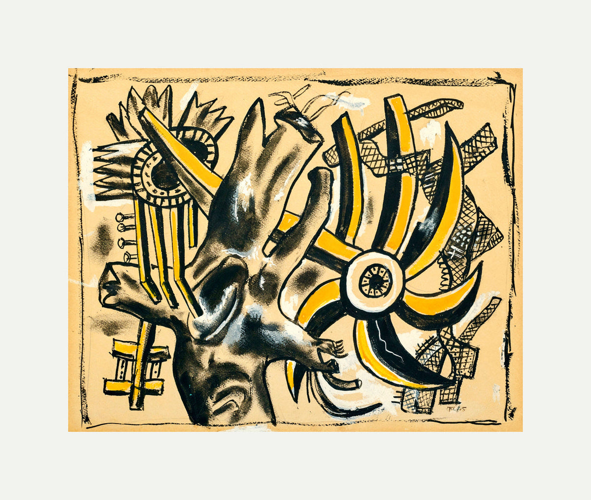 Fernand Léger, Arbre et fleur — rolled canvas