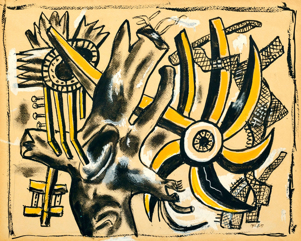 Fernand Léger, Arbre et fleur — unframed