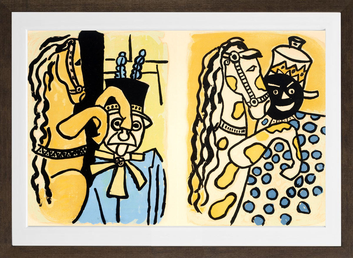 Fernand Léger, Cirque VI — brown frame