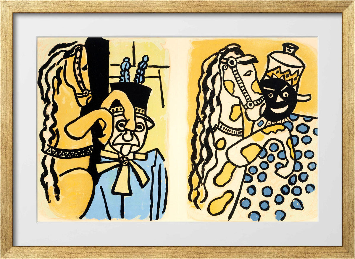 Fernand Léger, Cirque VI — gold frame