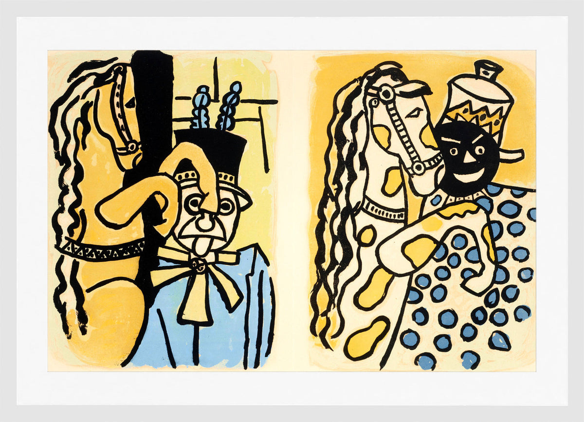 Fernand Léger, Cirque VI — white frame