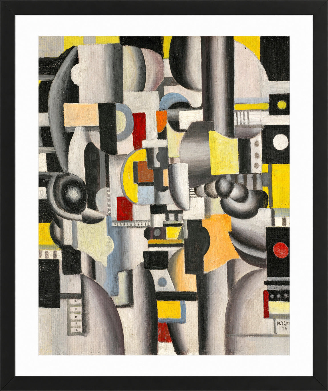 Fernand Léger, Composition — black frame