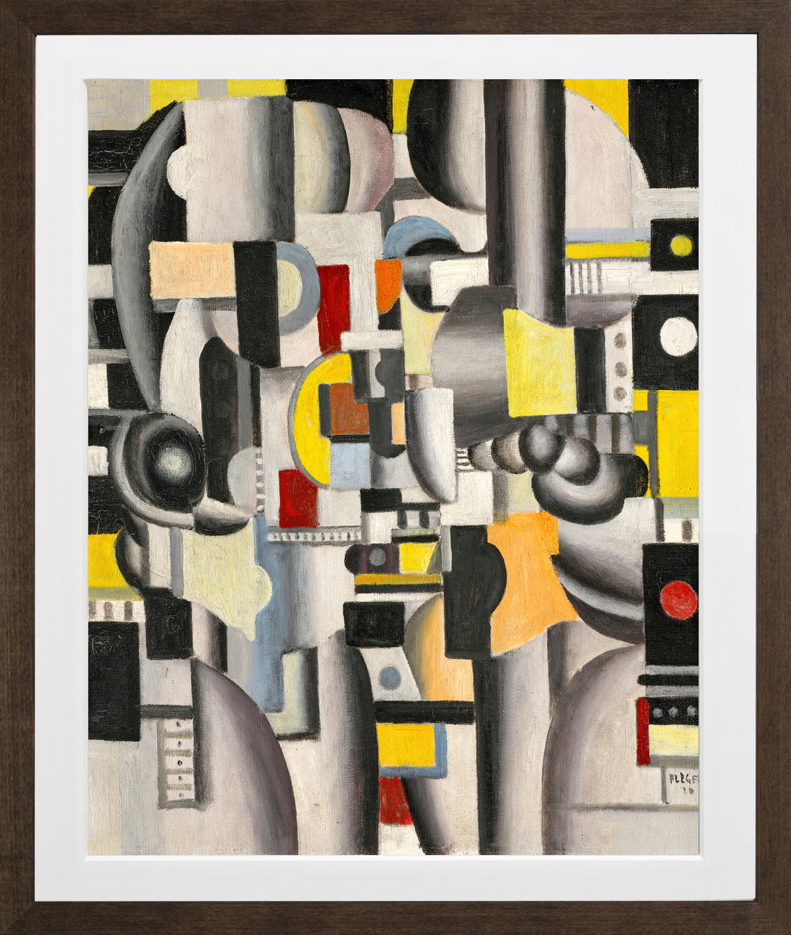 Fernand Léger, Composition — brown frame