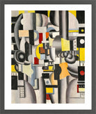 Fernand Léger, Composition — dark grey frame