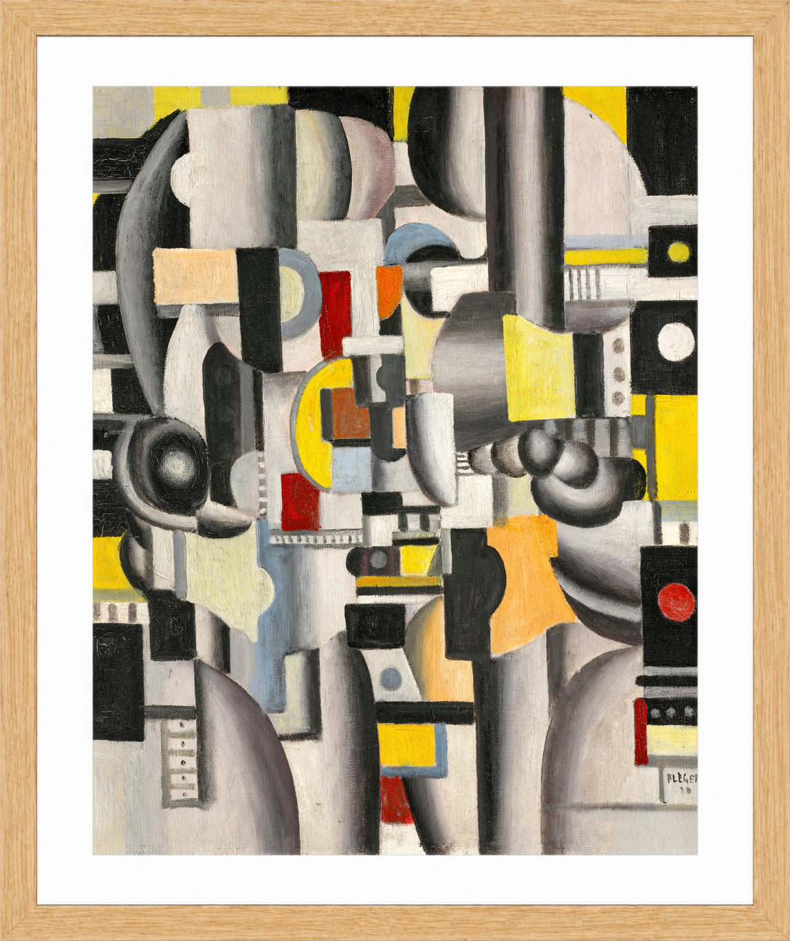 Fernand Léger, Composition — oak frame