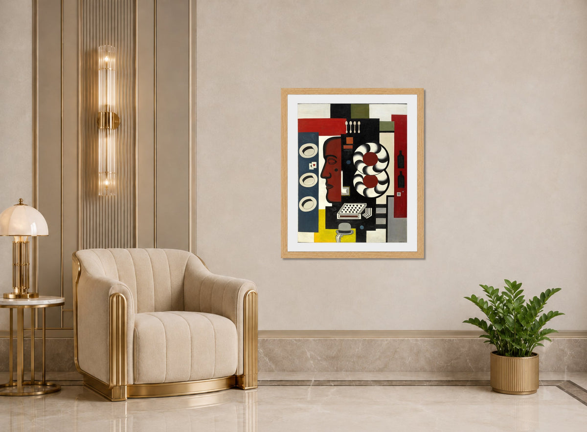 Fernand Léger, Composition à la main et aux chapeaux — art deco roomset