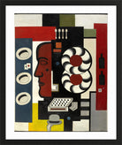 Fernand Léger, Composition à la main et aux chapeaux — black frame