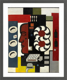 Fernand Léger, Composition à la main et aux chapeaux — dark grey frame
