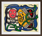Fernand Léger, Composition à la poupée — brown frame