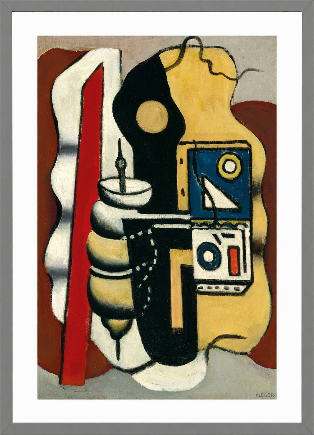 Fernand Léger, Composition à la toupie — light grey frame