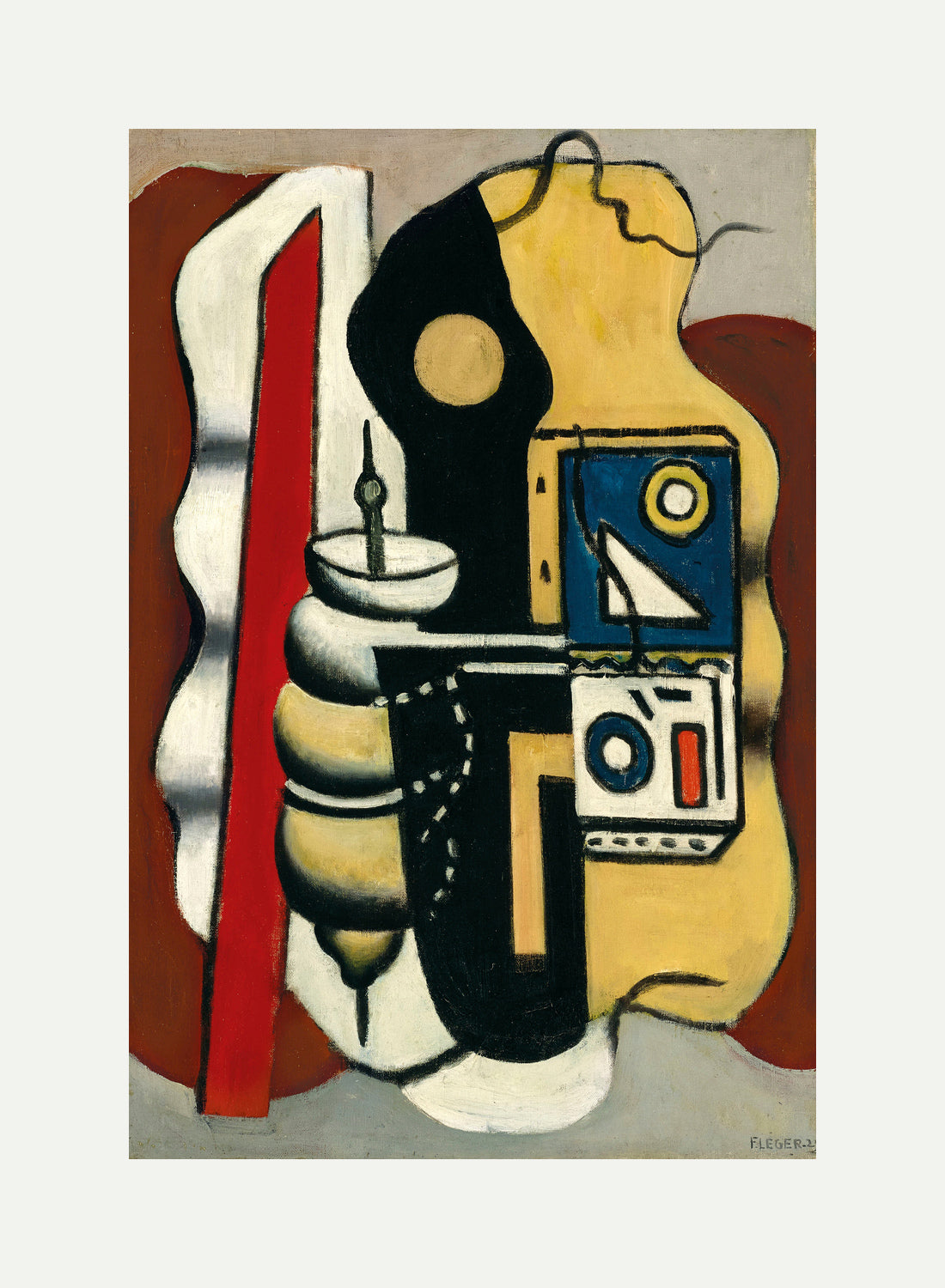 Fernand Léger, Composition à la toupie — rolled canvas