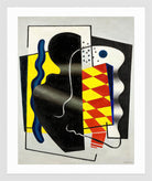 Fernand Léger, Composition au damier (Composition jaune et noir) — white frame