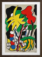 Fernand Léger, Composition aux dominos — brown frame