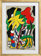 Fernand Léger, Composition aux dominos — gold frame