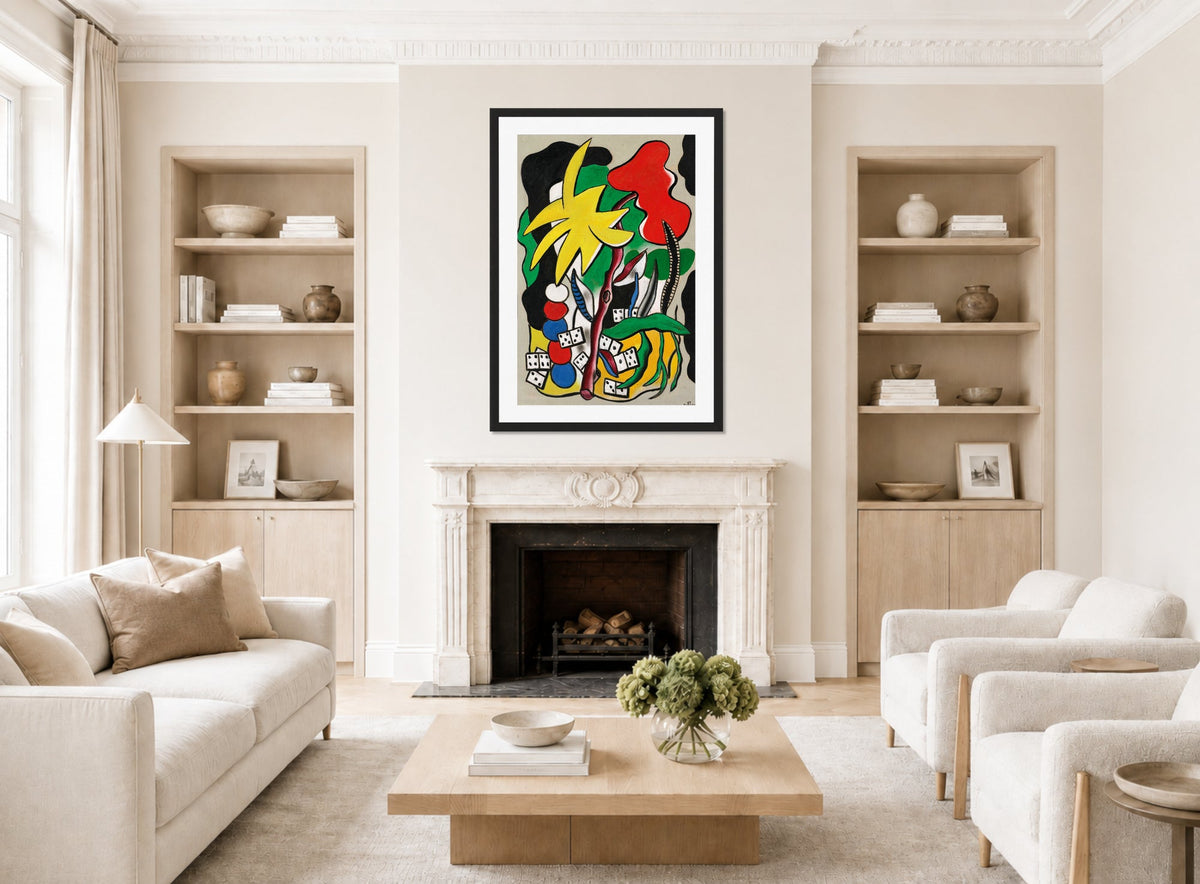 Fernand Léger, Composition aux dominos — living room roomset