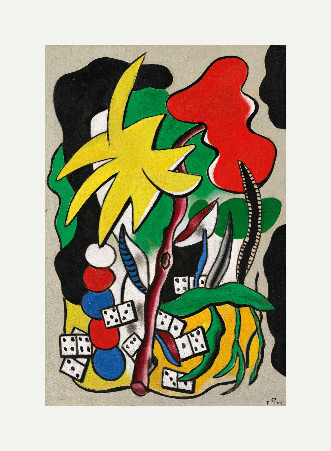 Fernand Léger, Composition aux dominos — rolled canvas
