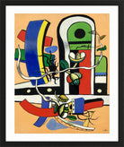 Fernand Léger, Composition aux trois fleurs — black frame