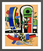 Fernand Léger, Composition aux trois fleurs — dark grey frame