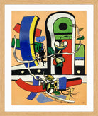 Fernand Léger, Composition aux trois fleurs — oak frame