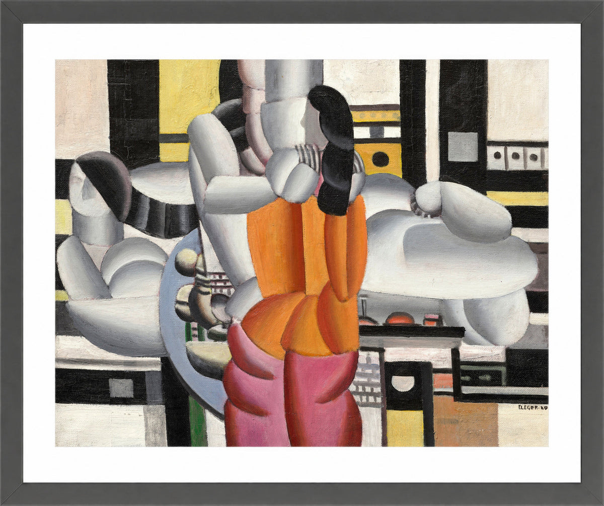 Fernand Léger, Composition avec personnages — dark grey frame