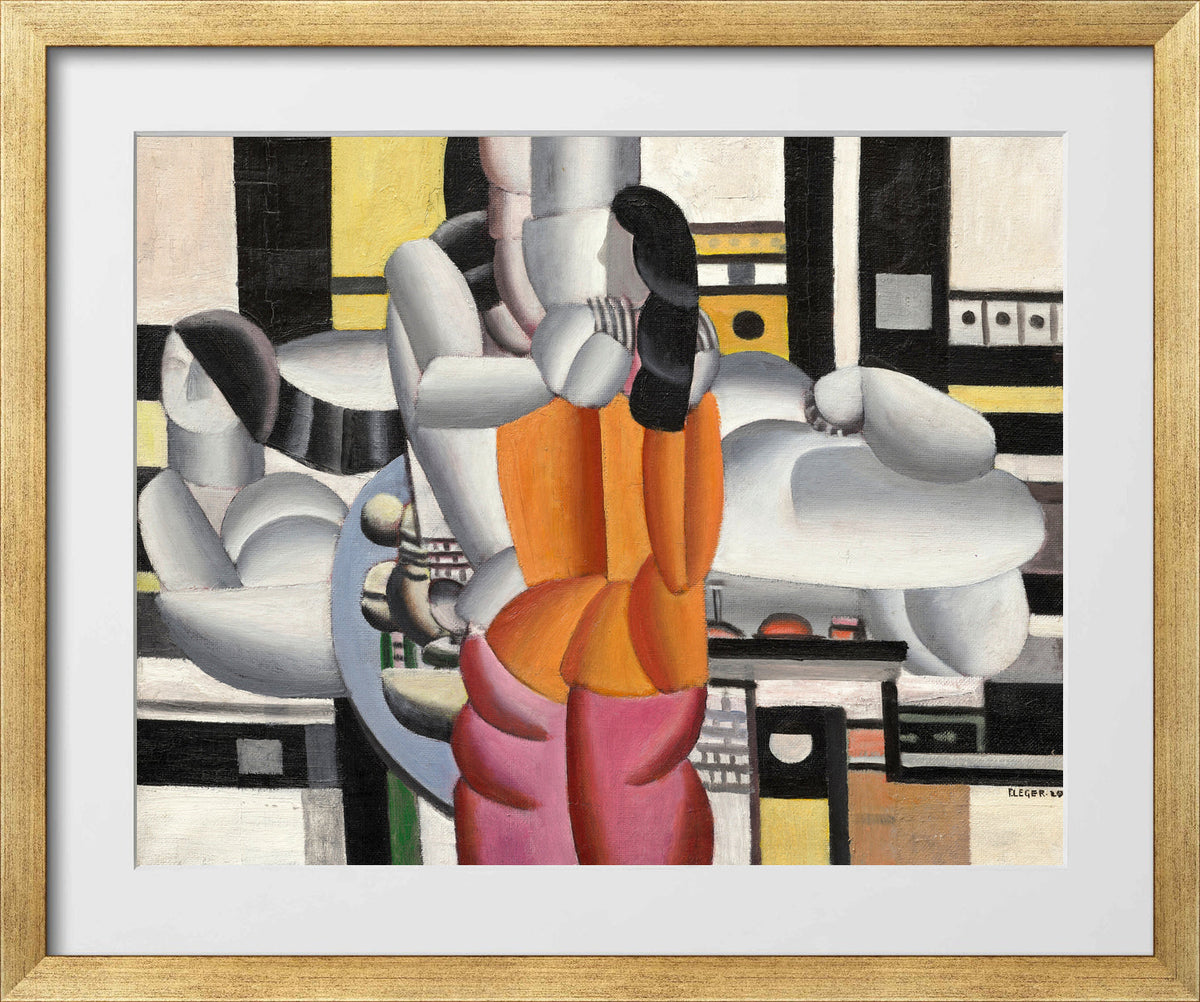 Fernand Léger, Composition avec personnages — gold frame