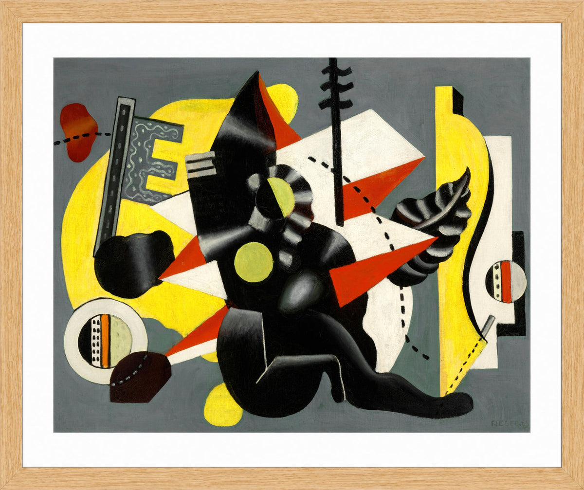 Fernand Léger, Composition (La Négresse) — oak frame