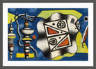 Fernand Léger, Composition sur fond bleu — dark grey frame
