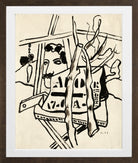 Fernand Léger, Dans le jardin — brown frame