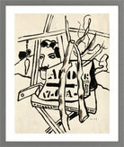 Fernand Léger, Dans le jardin — light grey frame