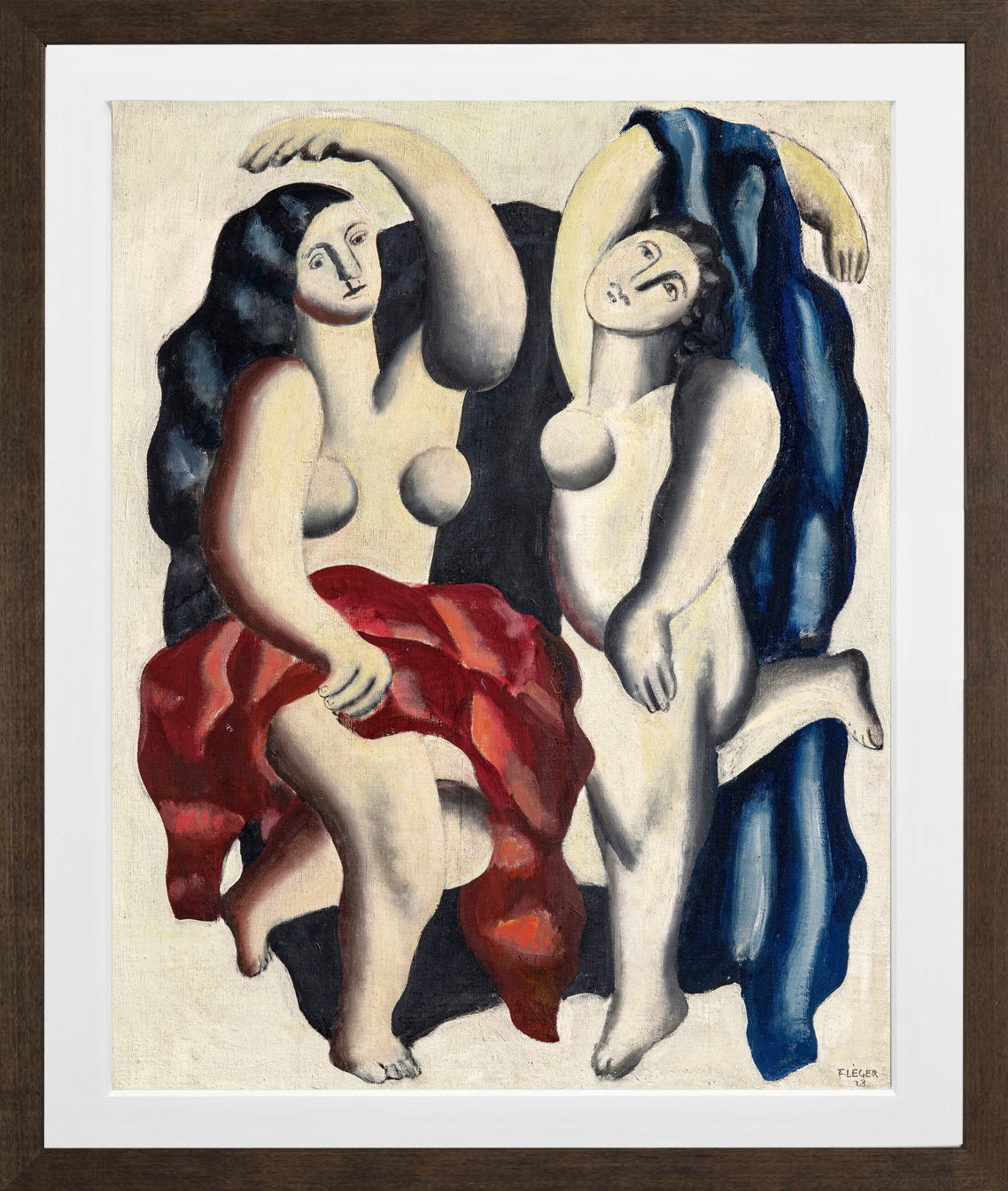 Fernand Léger, Deux danseuses — brown frame