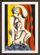 Fernand Léger, Deux femmes — brown frame