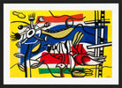 Fernand Léger, Deux oiseaux et une fleur — black frame