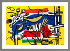 Fernand Léger, Deux oiseaux et une fleur — light grey frame