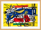 Fernand Léger, Deux oiseaux et une fleur — oak frame