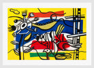 Fernand Léger, Deux oiseaux et une fleur — white frame